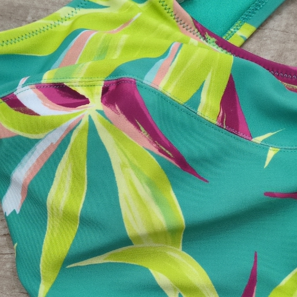 Old Navy Tropical Colorful Bikini Top - Picture 3 of 7
